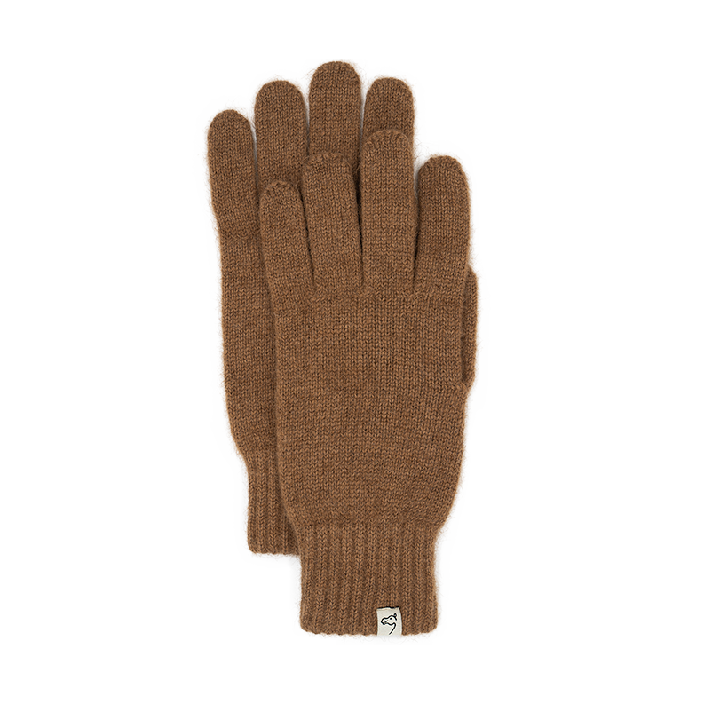 Handschuhe aus Kamelwolle, braun (L)