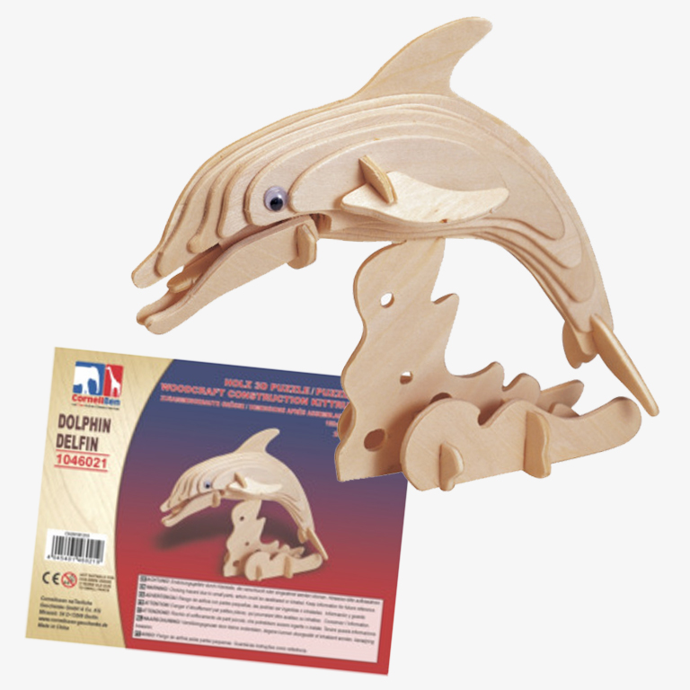 Holz 3D Puzzle Delfin