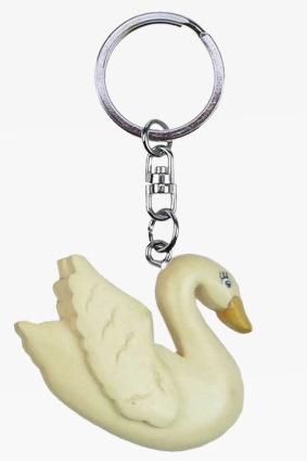 Holz Anhänger Schwan