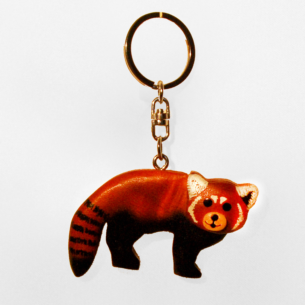 Holz Schlüsselanhänger Roter Panda