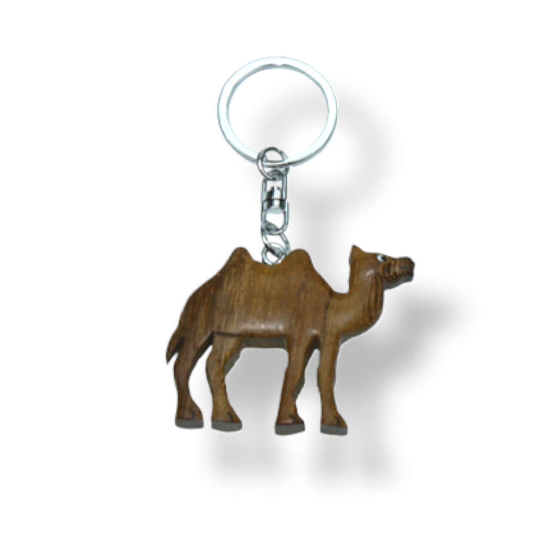 Schlüsselkette aus Holz Kamel