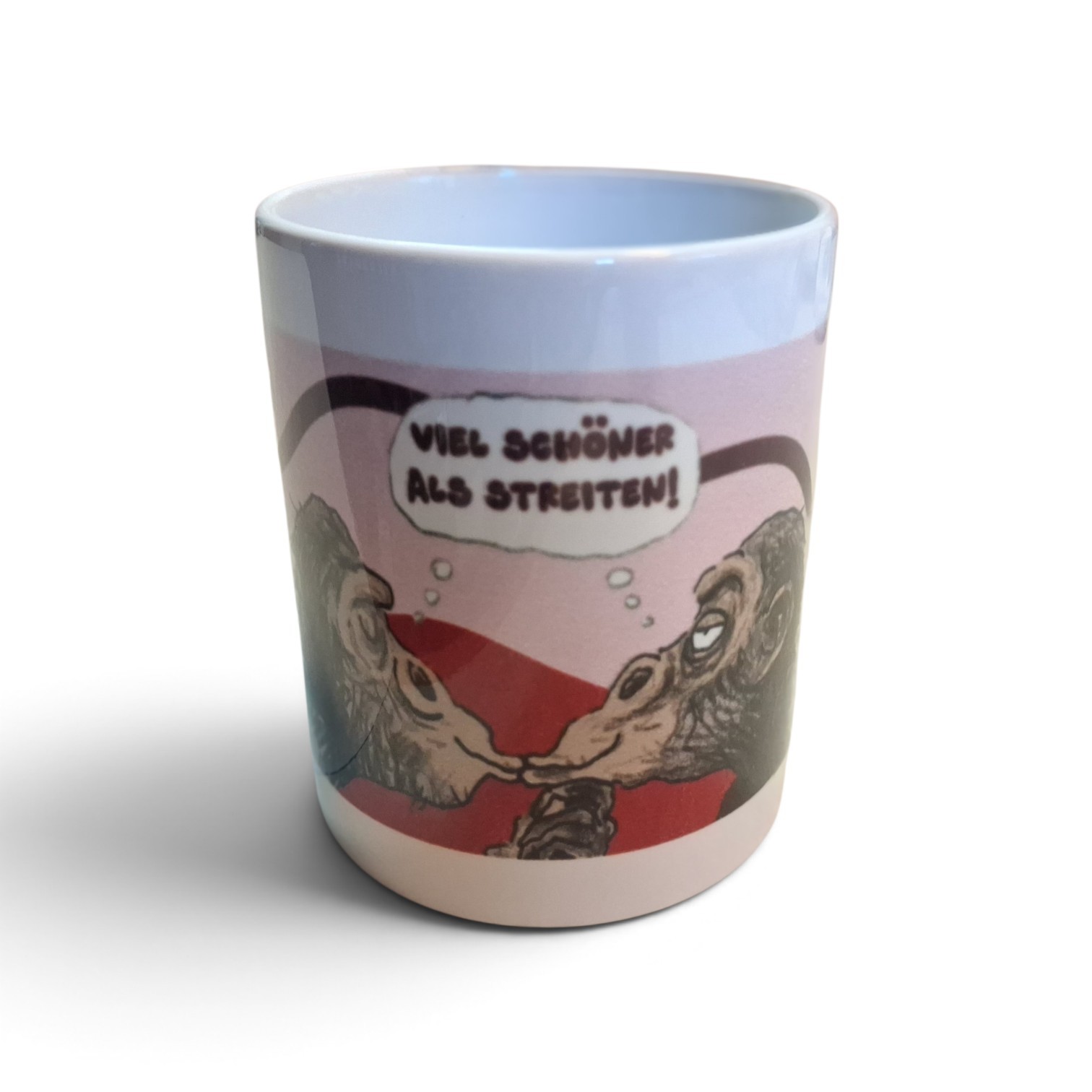 Viel schöner als streiten - Keramik Tasse