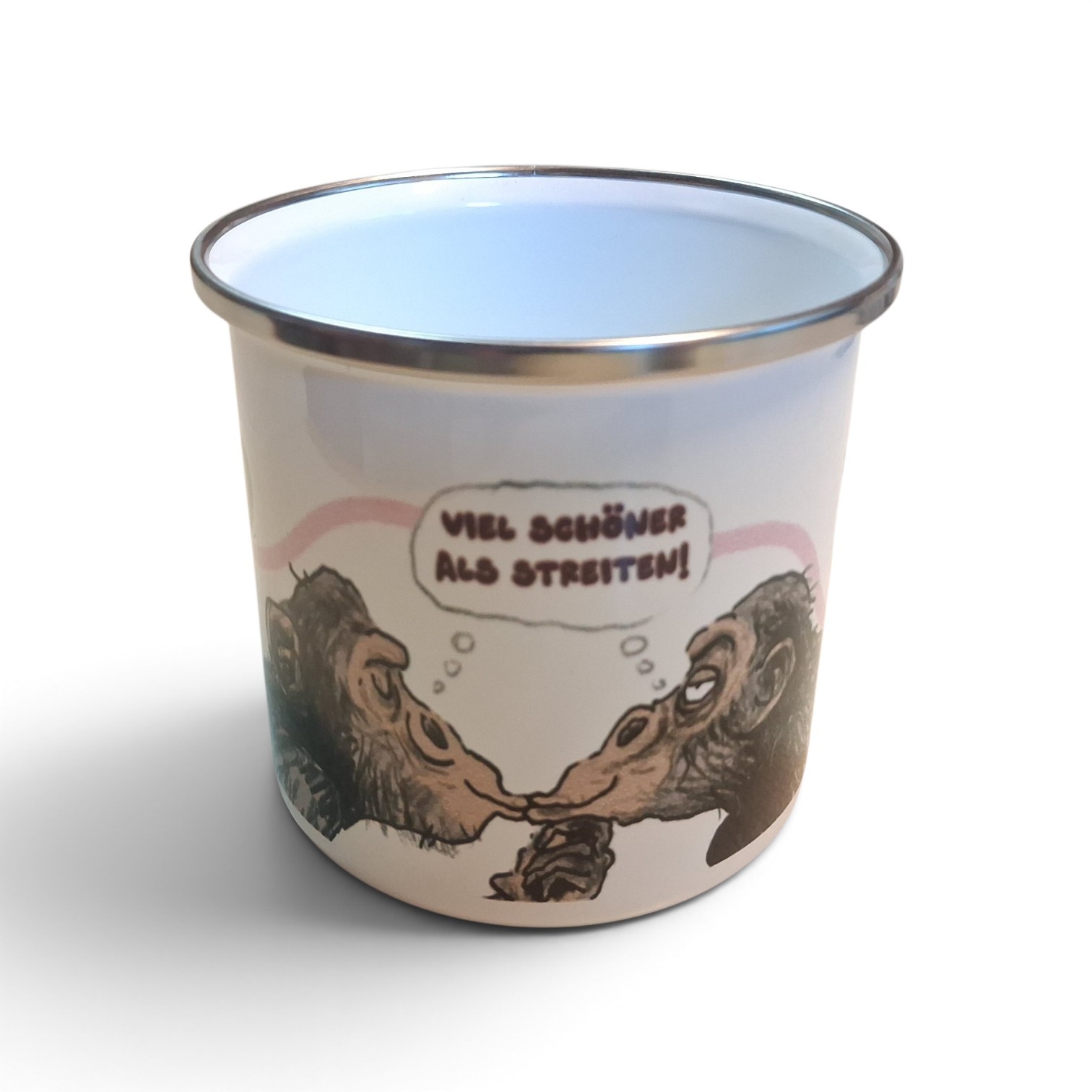Viel schöner als streiten - Emailie Tasse